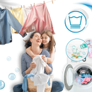Solução de limpeza com água sanitária da Cleaning Products para proteção de cores em produtos de lavanderia.