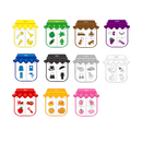 Ímã educativo colorido da marca Bigbolo, brinquedo de aprendizagem com peças vibrantes para estimular a criatividade.