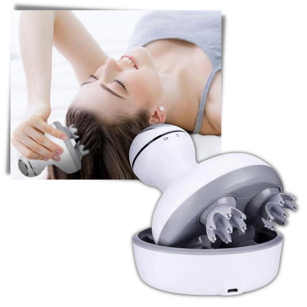 Masseur de couro cabeludo sem fio da Comfier, dispositivo portátil para massagem e relaxamento da cabeça.