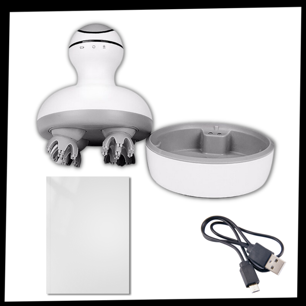 Massageador de couro cabeludo sem fio da Comfier, dispositivo de relaxamento e massagem para cabeça, portátil e fácil de usar.
