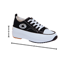 Tênis slip-free de lona da Jointlycreating, com design confortável e solado elevado para maior suporte e segurança.