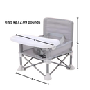 Cadeira infantil dobrável compacta da Globalway, ideal para crianças, com design leve e fácil de guardar.