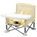 Cadeira dobrável compacta para crianças da marca Globalway, cadeira alta e rebatível em amarelo, ideal para refeições e uso portátil