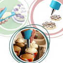 Kit completo de decoração de bolos Namotu com utensílios e acessórios de cozinha para decorar bolos de forma criativa.