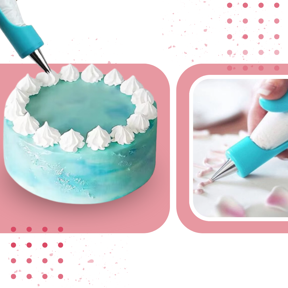 Kit completo de decoração de bolos Namotu com utensílios e acessórios de precisão para decorar bolos de forma criativa.
