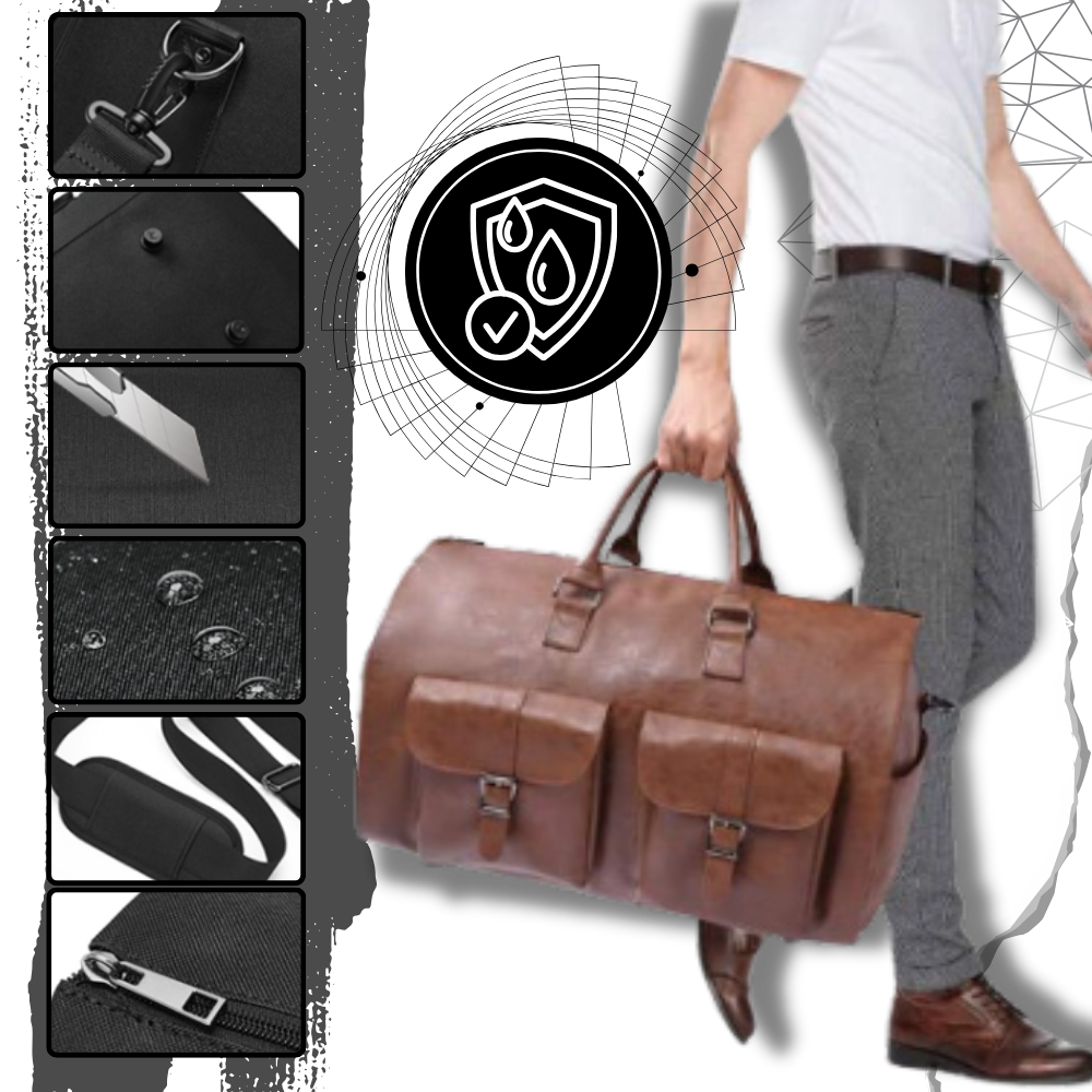 Sac de voyage convertible Fvsa, bagagem e maroquinerie, com alças ajustáveis, compartimentos e design versátil para viagens.