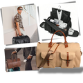 Mala de viagem conversível da Fvsa, com alça ajustável e compartimentos, feita de material resistente e ideal para viagens.
