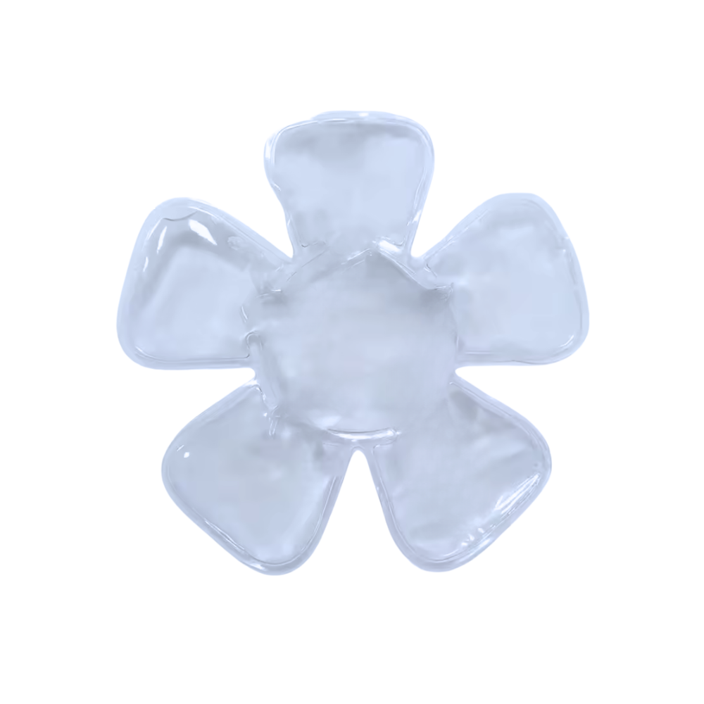 Compressa de gel refrescante para cabeça da marca Migaino, uso em primeiros socorros, na cor branca.