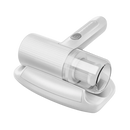 Aspirador de pó sem fio da Tomshoo para limpeza de ácaros, com design branco e portátil para uso doméstico.