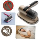 Aspirador de pó sem fio da Tomshoo para eliminar ácaris, ideal para limpeza doméstica eficiente e prática.