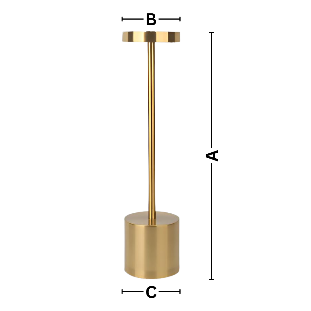 Luminária de mesa Ledander recarregável sem fio, luminária portátil com design moderno e controle intuitivo.