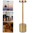 Lâmpada de mesa recarregável sem fio Ledander, luminária portátil com design moderno e luz suave.