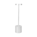 Luminária de mesa Ledander recarregável sem fio de cor prateada, luz portátil para ambientes internos.