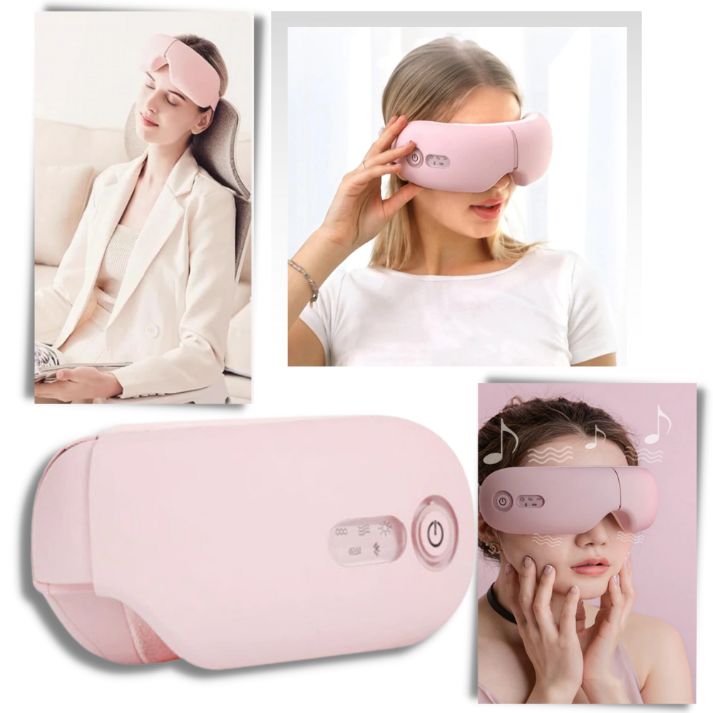 Masseur ocular inteligente da Cotonie para massagem e relaxamento, em cor branca, com design confortável e tecnologia avançada.
