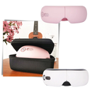 Masseur ocular inteligente Cotonie para massagem e relaxamento, com design branco e tecnologia avançada para cuidado dos olhos.