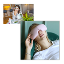 Masseur ocular inteligente da Cotonie, dispositivo branco para massagem e relaxamento dos olhos.