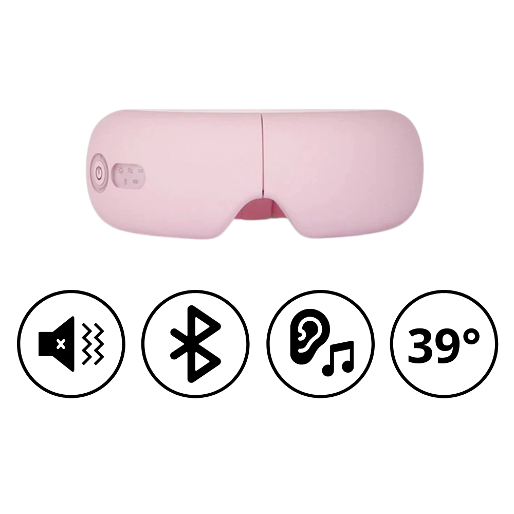 Masseur ocular inteligente da Cotonie, dispositivo branco para massagem e relaxamento dos olhos.