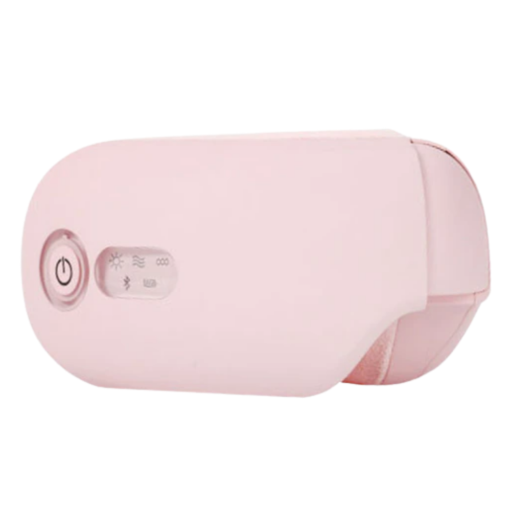 Masseur ocular inteligente da Cotonie para relaxamento, com design branco e tecnologia de massagem para aliviar a fadiga ocular.