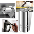 Chave de encaixe universal da Coutlet, ferramenta de chaves, com encaixes variados para diferentes tamanhos de porcas e parafusos.