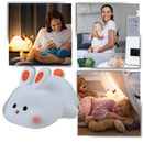Luminária de bebê em forma de coelho fofo e aconchegante da marca Blirik, ideal para quartos infantis e decoração delicada.