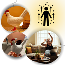 Lâmpada de ambiente em formato de galinha da Tagold, luz suave e decorativa para quartos e espaços aconchegantes.