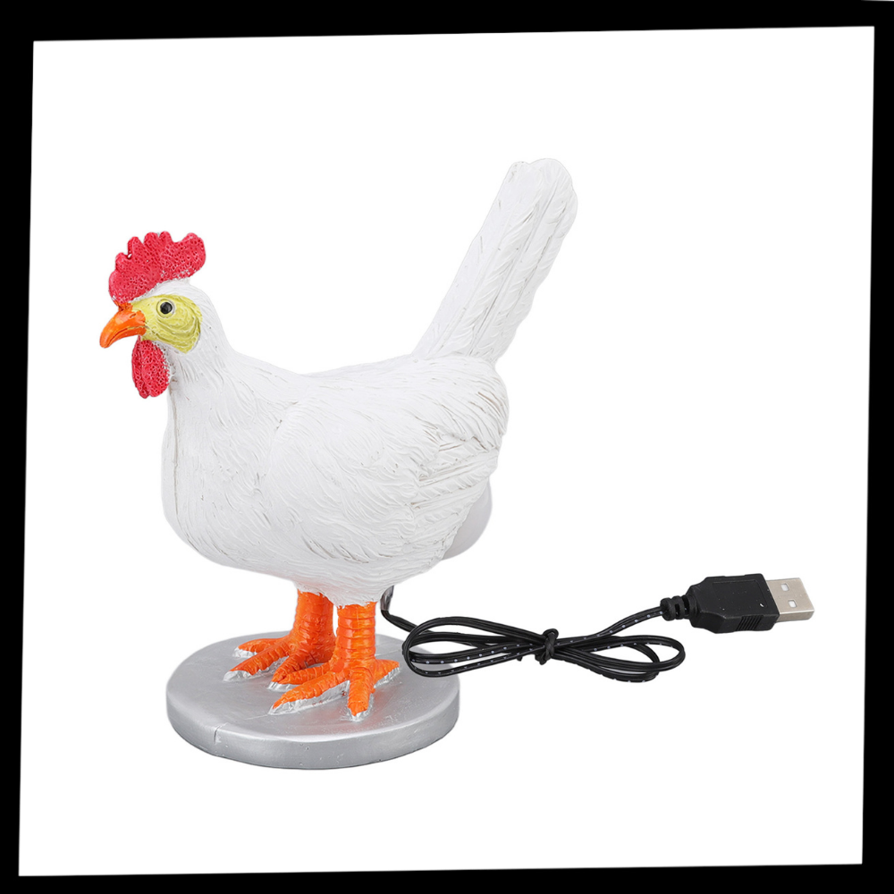 Lâmpada de cabeceira em forma de galinha da Tagold, luz suave e decorativa para ambientes aconchegantes.