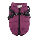 Coleira de inverno confortável para cachorro, acessório para cães da marca Popvcly, em tom roxo, com isolamento acolhedor.