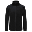 Jaqueta de fleece polaire aquecente da Ukap, roupa de exterior preta, ideal para clima frio e atividades ao ar livre.