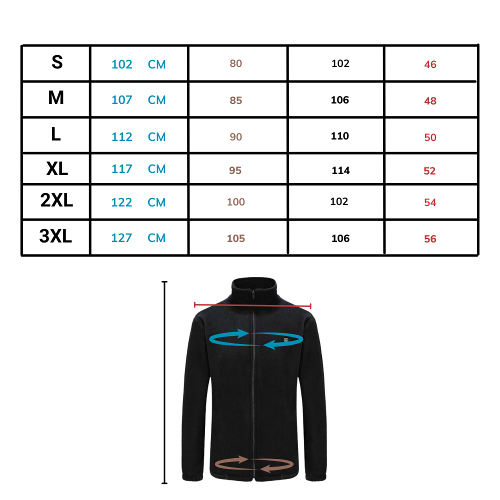Jaqueta de fleece aquecida Ukap para atividades ao ar livre, com design confortável e tecido quente e macio.