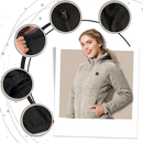 Jaqueta de fleece aquecente Ukap, veste polaire confortável para atividades ao ar livre, com design inovador e tecido quente.