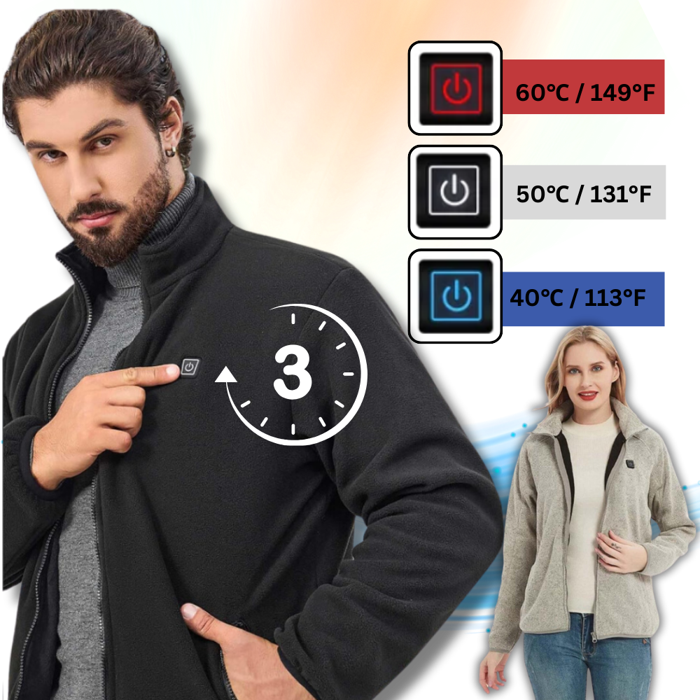 Jaqueta de fleece quente Ukap, veste polaire aconchegante para atividades ao ar livre, com design confortável e resistente ao frio.