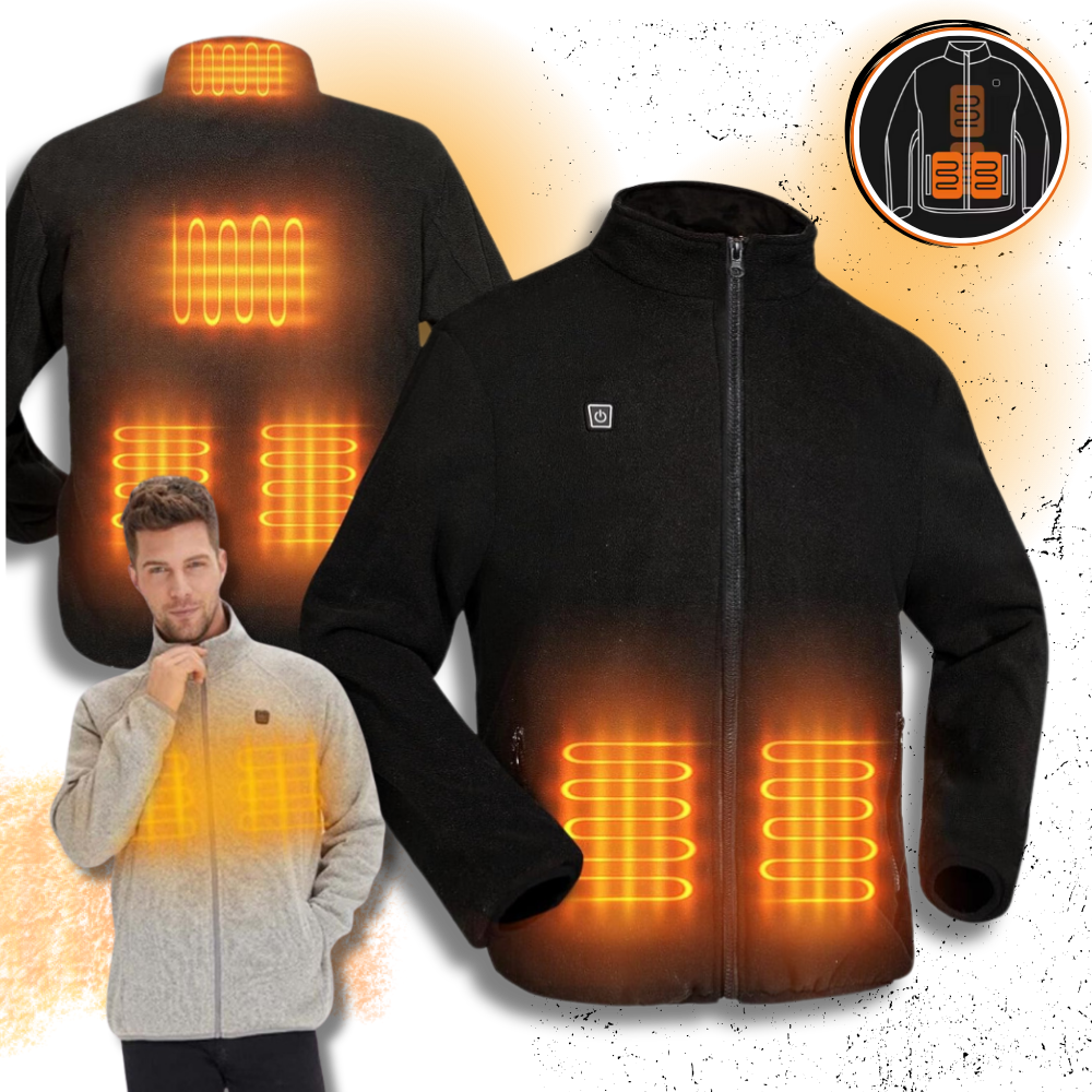 Jaqueta de fleece aquecente Ukap para atividades ao ar livre, com tecido aconchegante e design confortável.