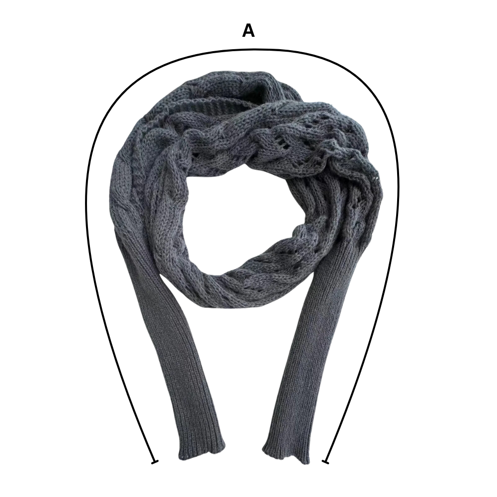 Xale de tricô aconchegante da Basico com ombros descobertos, ideal para looks confortáveis e elegantes.