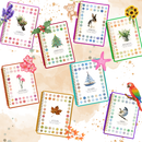 Livro de colorir aquarela multitémas da Createspace Publishing, com ilustrações de flores para loisirs criativos.