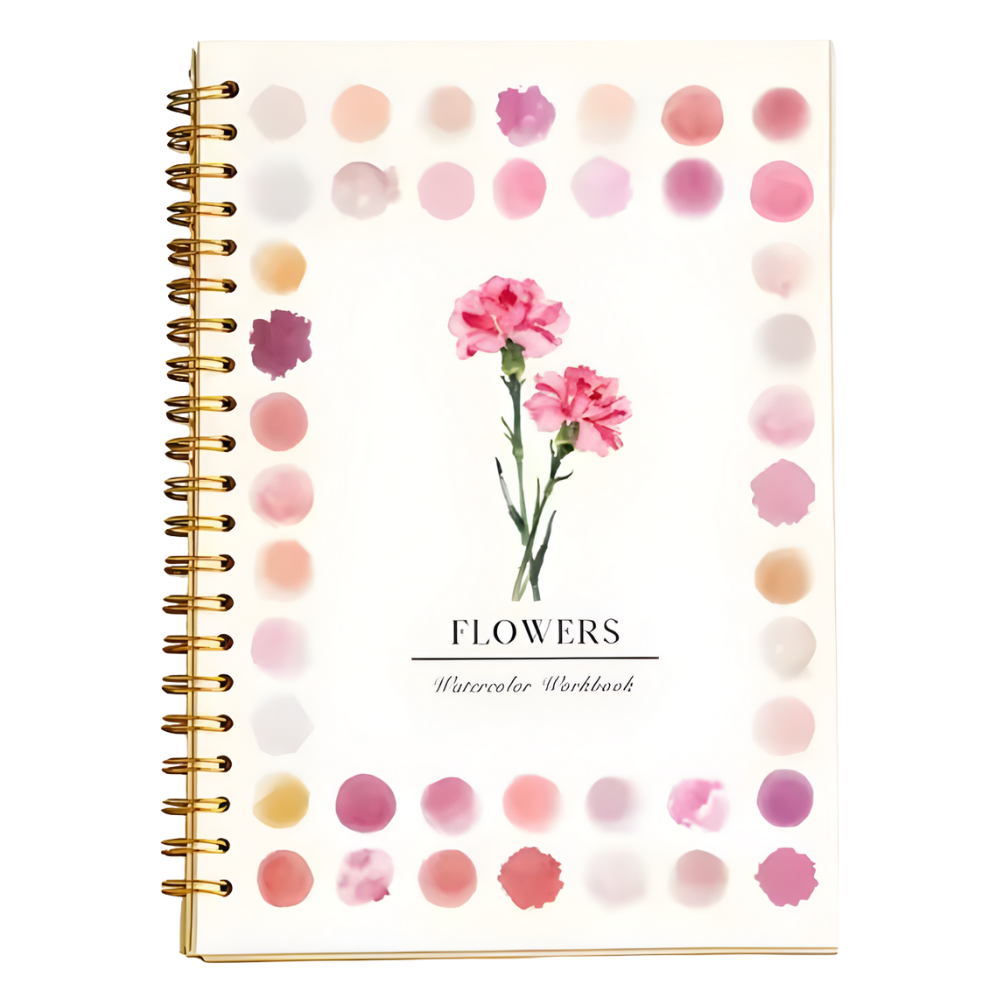 Livro de colorir aquarela multi-temas da Createspace Publishing, com ilustrações de flores para atividades de lazer criativas.