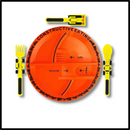 Conjunto de pratos e utensílios de cozinha da Constructive Eating, utensílios criativos para refeições divertidas e funcionais.