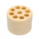 Suporte criativo para arranjos florais da Otemrcloc, vaso beige para composição de flores.