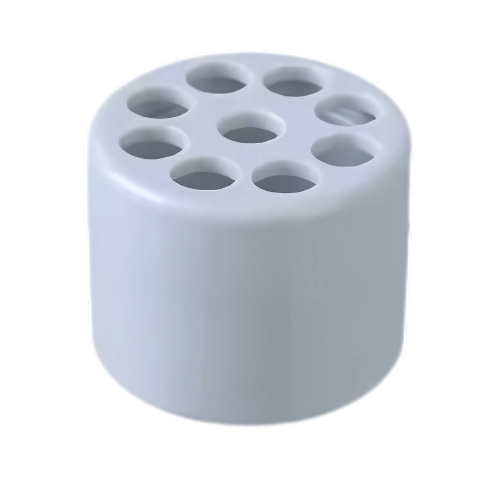 Suporte criativo para arranjos florais da Otemrcloc, vaso cinza para composições florais artísticas e decorativas.