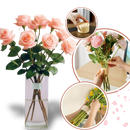 Suporte criativo para arranjos florais, vaso de decoração da marca Otemrcloc, com design artístico e seguro para flores.