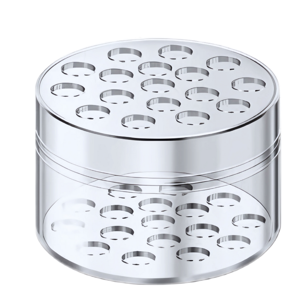 Suporte criativo para arranjos florais da Otemrcloc, vaso transparente para composições florais elegantes.