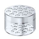 Suporte criativo para arranjos florais da Otemrcloc, vaso transparente para composições florais elegantes.