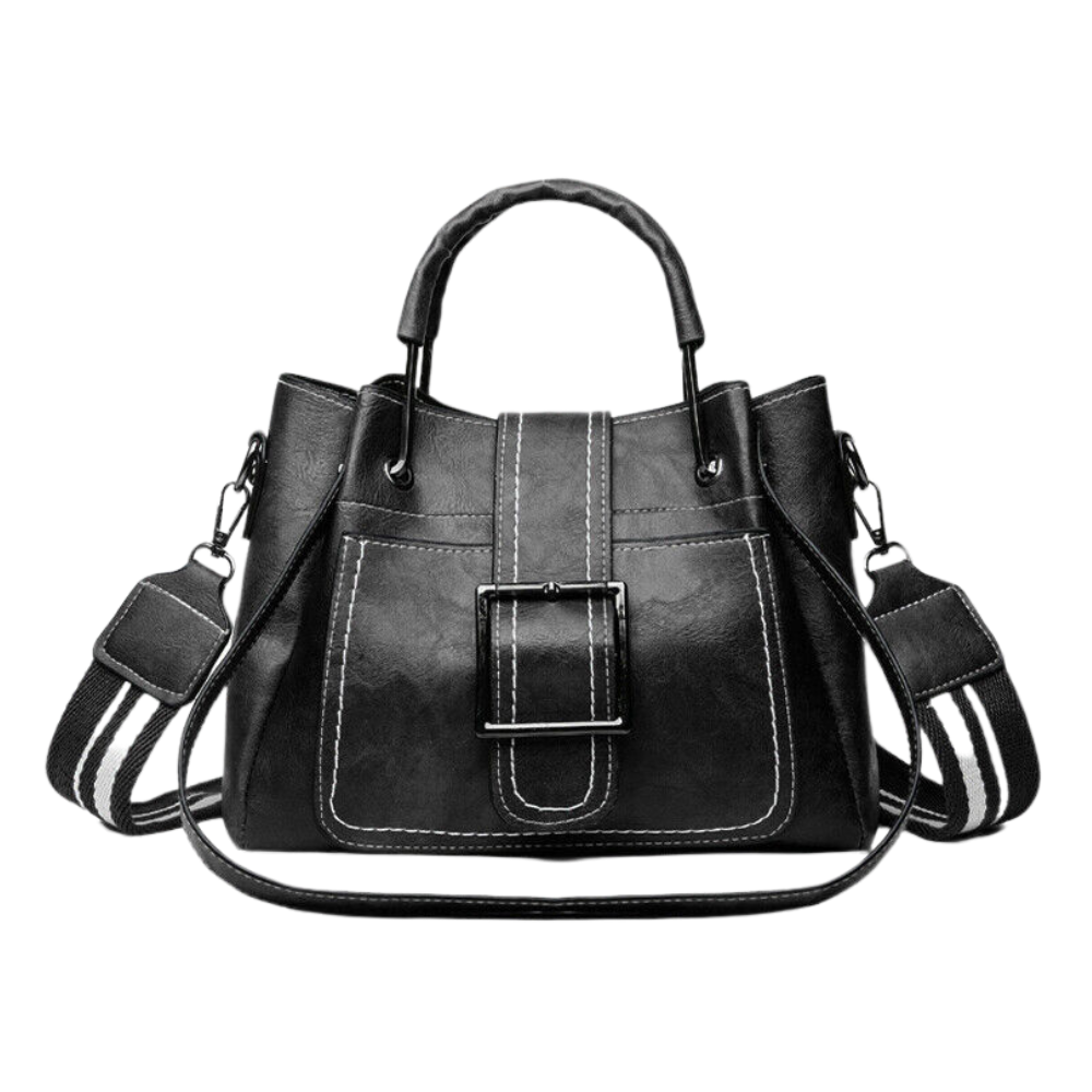 Bolsa de ombro vintage Sexy Dance preta, sac à main com alça transversal, estilo clássico e elegante.