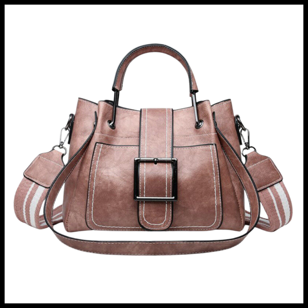 Bolsa transversal vintage da Sexy Dance, saco de ombro em couro com detalhes retrô e alça ajustável.