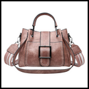 Bolsa transversal vintage da Sexy Dance, saco de ombro em couro com detalhes retrô e alça ajustável.
