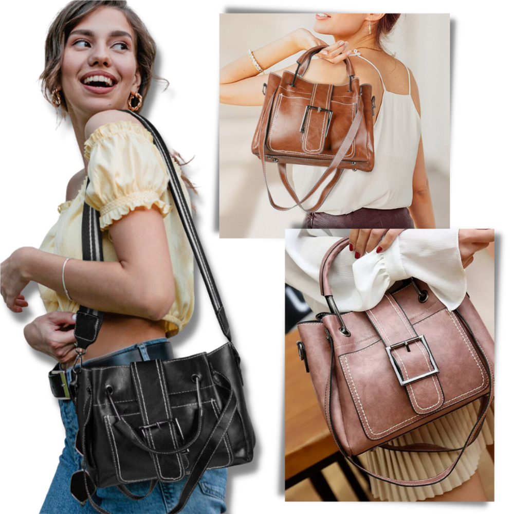Bolsa transversal vintage da Sexy Dance, saco de ombro versátil em couro com detalhes clássicos e estilo retrô.