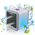 Climatizador USB Cshpo portátil com funções de resfriamento, aquecimento e ventilação, ideal para uso pessoal.