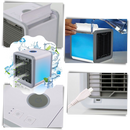 Mini climatiseur USB Cshpo para resfriar e ventilar, compacto aparelho de climatização portátil.