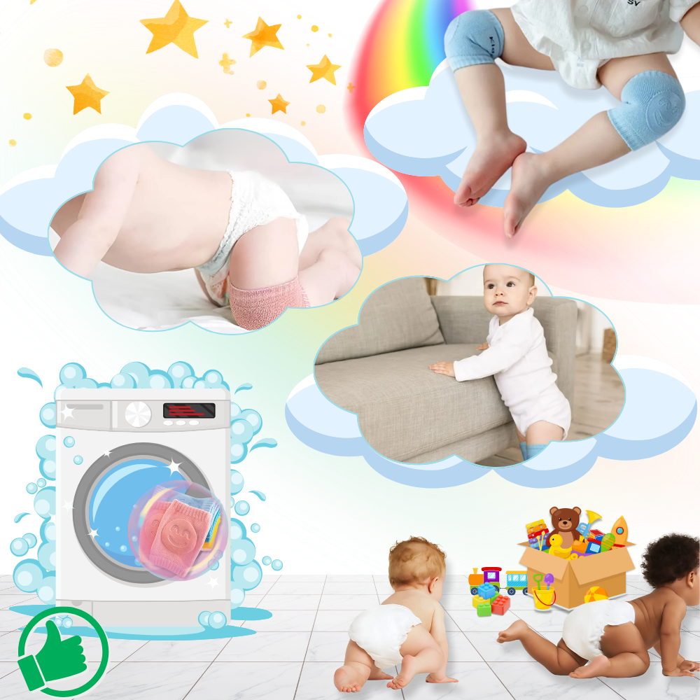 Protetores de joelheira para bebê Homyl, almofadas macias de conforto para proteção ao engatinhar e brincar no chão.