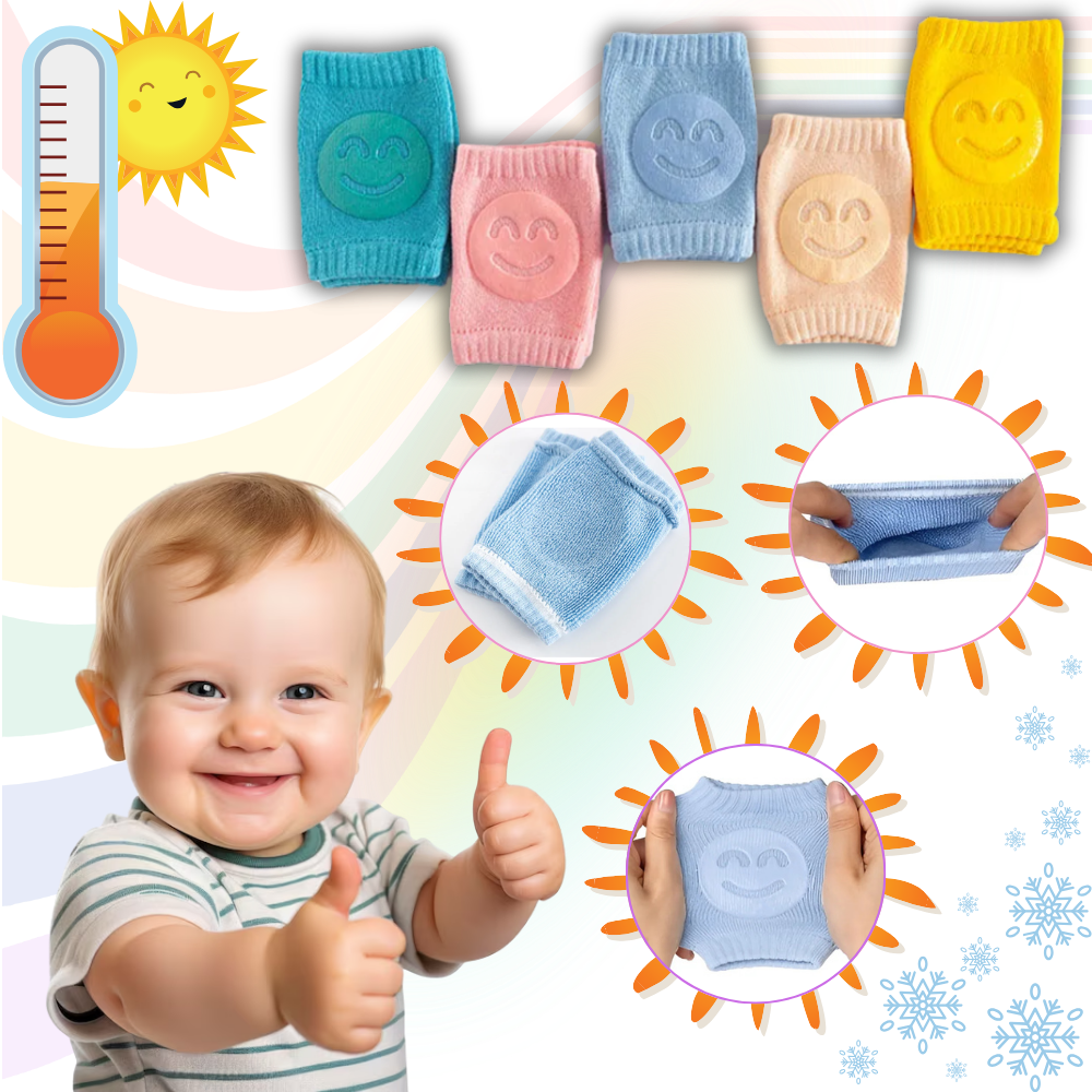Almofadas de proteção para joelhos de bebê Homyl, acessório confortável para proteger os joelhos de pequenos.