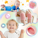 Protetores de joelho Homyl para bebê, almofadas confortáveis e macias para proteção durante o jogo e o aprendizado.